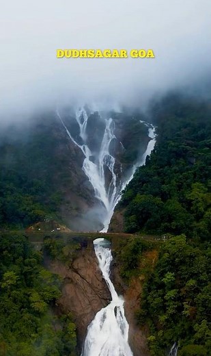 Dudhsagar Waterfall Near Goa #dudhsagar #goa