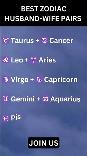 Zodiac Sign Matches That Are Perfect for Marriage! 💍❤️‪@Astro-Horizonp7‬