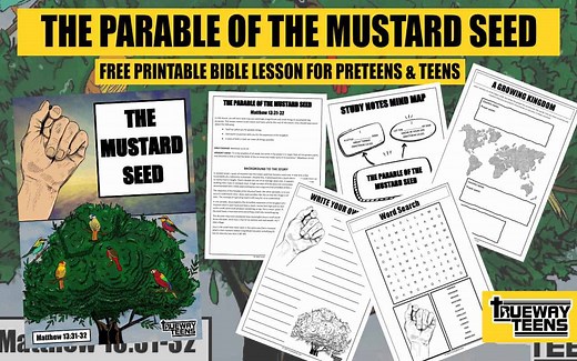 THE PARABLE OF THE MUSTARD SEED - Matthew 13:31-32 (Teen Bible Study) - Trueway Kids