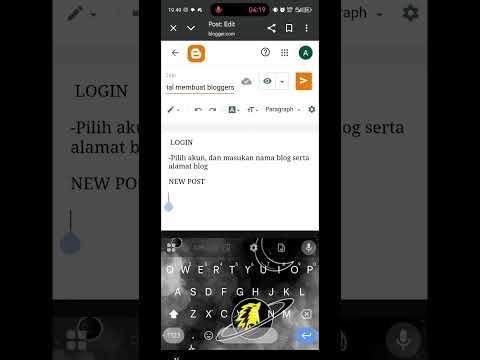 Tutorial membuat blogger di hp