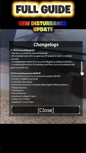 Full Guide New Disturbance Update in FISCH #fisch #roblox