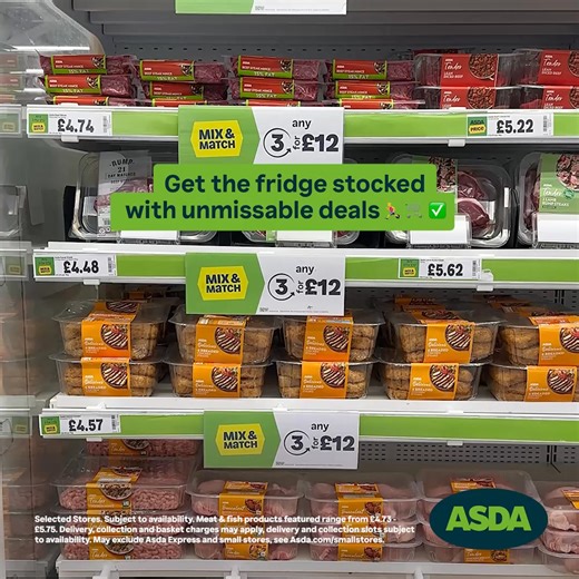 Mix & match Meat, Fish & Poultry with 3 for £12 🥩🐟🍗 | Asda