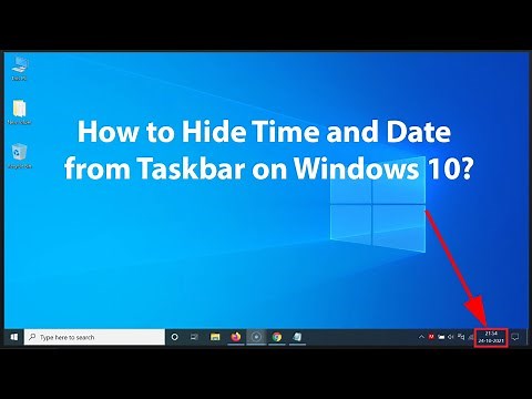 How to Hide Time and Date from Taskbar on Windows 10?