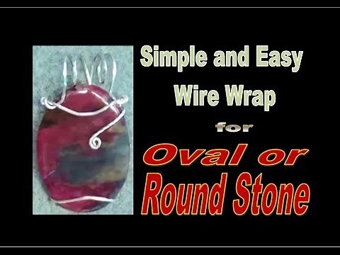 Simple and Easy Wire Wrap TUTORIAL - Oval or Round Stone (Part 1) | Liz Kreate