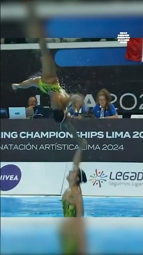 Team USA's golden performance in the Team Acrobatic at the #artisticswimming Junior Championships!