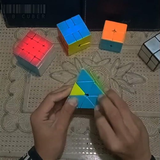 pyramid cube solve #share #subscribe #like #rubikscube #hbcuber