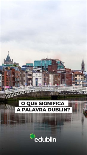 Tá aí uma pergunta que muita gente tem quando chega na Irlanda: o que significa a palavra Dublin? 🤔 A origem vem do idioma irlandês antigo (Dubh Linn) e tem a ver com a história do encontro dos rios Liffey e Poddle, bem onde hoje está o Dublin Castle. 🖤 Você já sabia dessa ou descobriu agora? Conta pra gente nos comentários! 👇🇮🇪✨ #edublin #curiosidades #irlanda #dublin #historia #viajar #dublin #nome #dubhlinn #ireland | Edublin