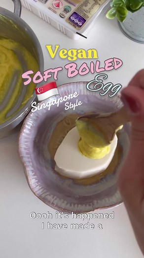 Vegan Soft Boiled Egg Singapore Style