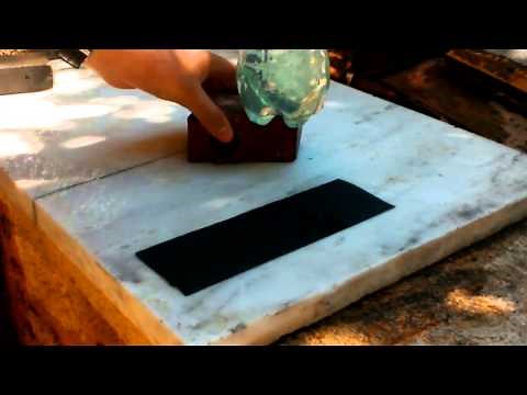 How to flatten a sharpening stone in 1 minute