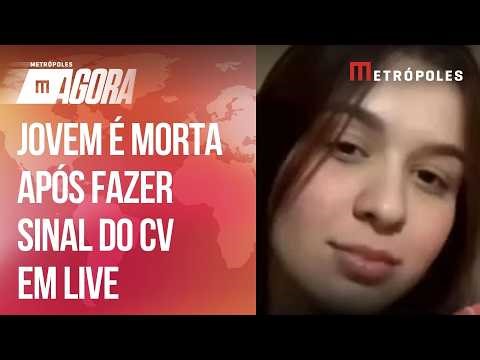Jovem é morta a tiros dentro de casa após fazer sinal do CV em live