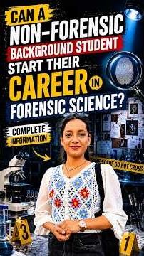 Can Non-Forensic Students Pursue MSc Forensic Science? #forensicscience #nfsu #cuet