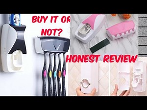 Toothbrush holder and toothpaste dispenser review || BE ORIGINAL