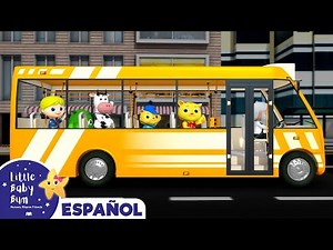 Las ruedas del autobús 17 | Canciones Infantiles | Dibujos Animados | Little Baby Bum en Español