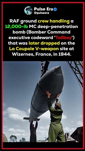 Tallboy” Bomb That Crushed Nazi Bunkers | WW2 History #shorts #worldwar2