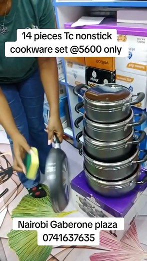 14-Piece TC Nonstick Cookware Set for Only KSh 5600