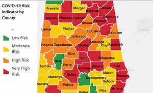 Explaining Alabama’s new color coded COVID-19 map