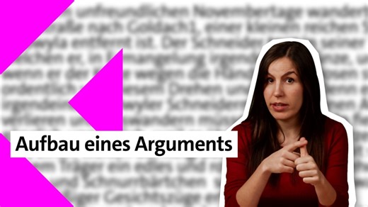 kolleg24 Deutsch: 018 Aufbau eines Arguments
