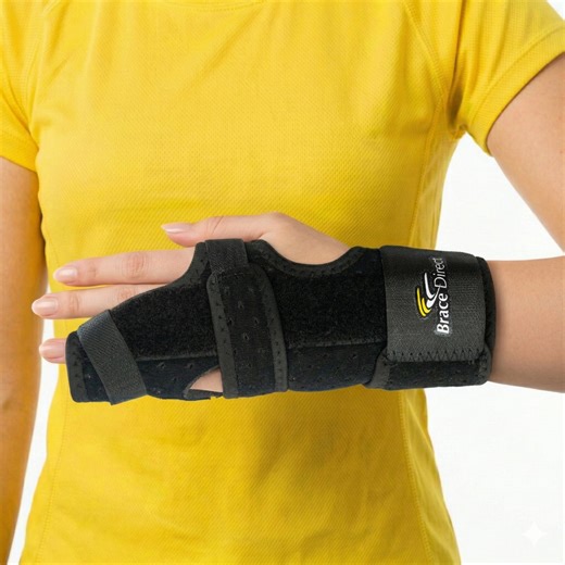 Brace Direct Pro Boxer Metacarpal Hand Fracture Splint L3809 - 3-in-1 Boxer Fracture Brace for Ulnar and Radial Gutter Support