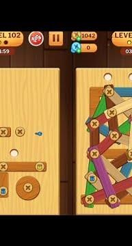 Screw Puzzle: Wood Nut & Bolt - Level 102