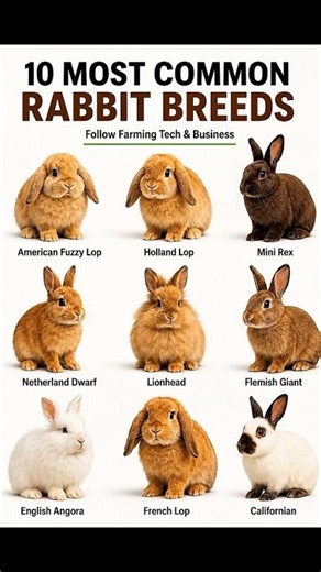 10 Most Common Rabbit Breeds You Should Know! 🐰