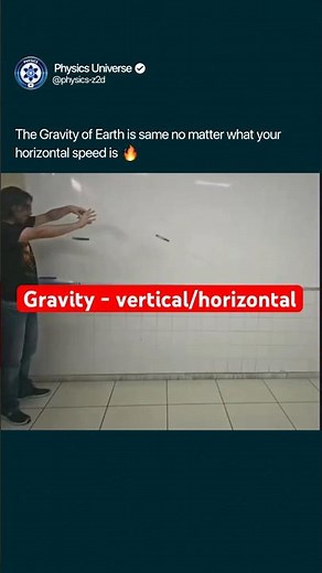 👉 How Gravity Act on Object thrown horizontally? #iitjee #neet #ifas#csir