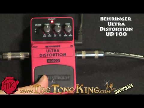 Bugera Behringer UD100 Ultra Distortion Pedal Demo Review Boss DS2 DS-2 Turbo Distortion UD-100