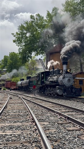 Denver & Rio Grande Western No. 315 pulling a freight consist at the Colorado Railroad Museum