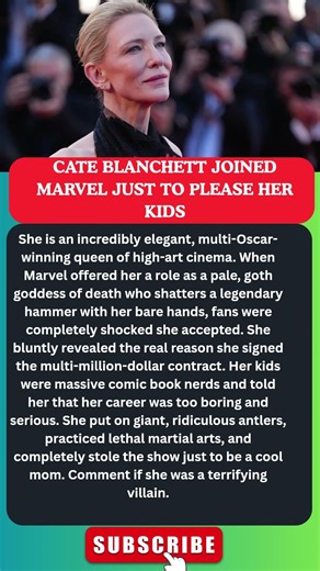 CATE BLANCHETT JOINED MARVEL FOR THIS 👑🔨 #cateblanchett #hela #thor