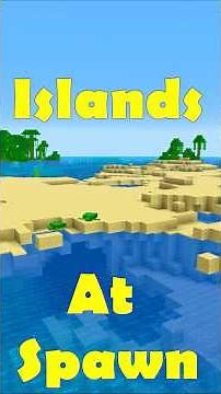 Minecraft - Spawn Double Villages on Islands Seeds - Java #minecraft #gaming #minecraftseed