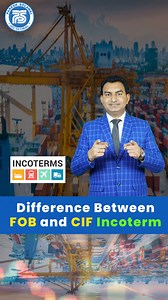 Difference between FOB and CIF Incoterm, Import Export knowledge, Profitable business FOB (Free on Board) and CIF (Cost, Insurance, and Freight) are different Incoterms used in international trade. In FOB, the exporter is responsible for delivering the container safely onto the ship. The buyer books the container and also takes the marine insurance. The exporter's risk is only until the port. In CIF, the exporter is responsible for booking the container and also taking the marine insurance. The 