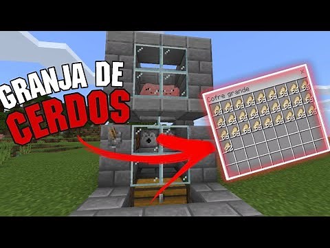 ✅COMO HACER una GRANJA de CERDOS AUTOMÁTICA en MINECRAFT BEDROCK 1.20