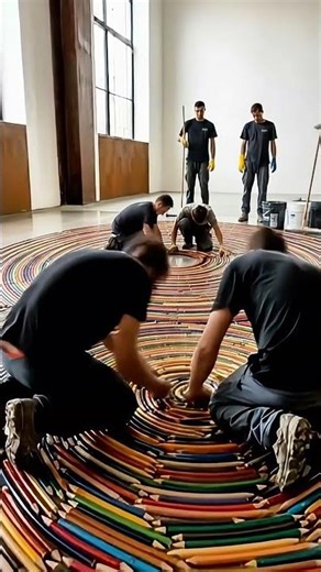 We Turned a Concrete Floor Into Art (Real Epoxy Build) #shorts #short