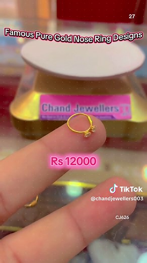 Pure Gold Nose Ring Designs – Prices & Styles