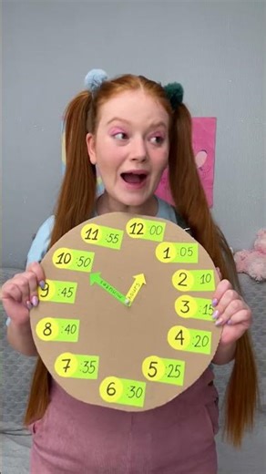 🕒 Craft Your Own Cardboard Clock! Time-Telling Fun for Kids! 🎨 #DIY #KidsCrafts