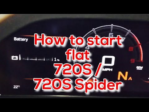 McLaren 720s P14 Flat Battery Re Start Procedure *UN-OFFICIAL*
