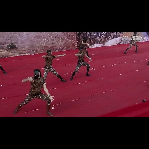 This is what we saw above the 30th anniversary Hamas rally. See the full VICE on HBO segment now on HBO NOW https://bit.ly/1aG44iT | VICE News