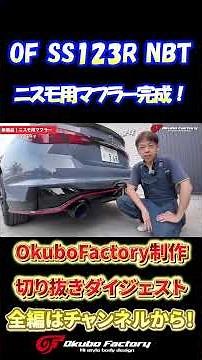 [Superb Sound] Skyline NISMO Exclusive Exhaust System Complete! Brilliant Black & Blue Titanium O...
