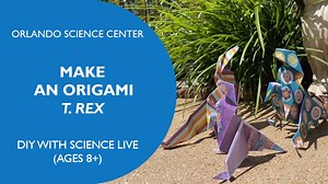 11 reactions | DINO-mite project alert! 練 Follow along to learn how to fold an origami T. rex. You’ll have a rawr-ing good time making them and playing with them. We just hope your arms are longer than a T. rex’s! To try more DIY STEM projects at home, visit www.osc.org/blog | Orlando Science Center | Facebook
