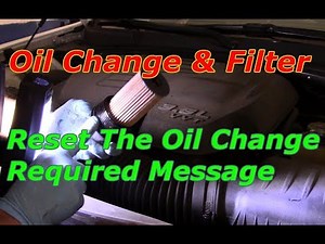 Oil change,oil filter and reset the oil life message on a 2011-2016 Chrysler 300