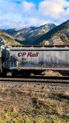 GRAIN TRAIN THRU THE THOMPSON CANYON #youtubeshorts