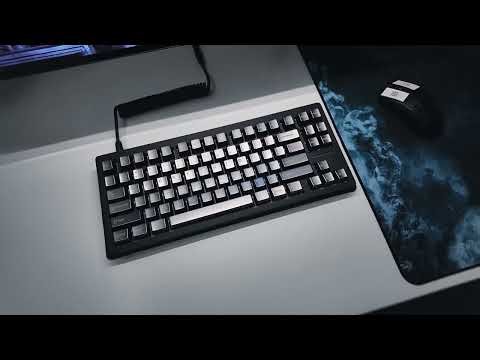 Awekeys Titanium Black Keycaps Showcase