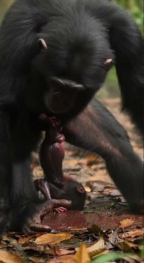 ✨ Amazing! How Do Chimpanzees Give Birth? 🐒 경이! 침팬지는 어떻게 새끼를 낳을까? #Chimpanzee #Birth #Primate
