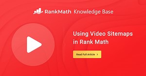 Using Rank Math's Video Sitemap Generator