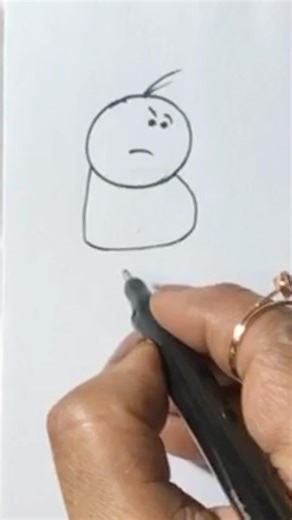 Sad stickman drawing #shortsfeed