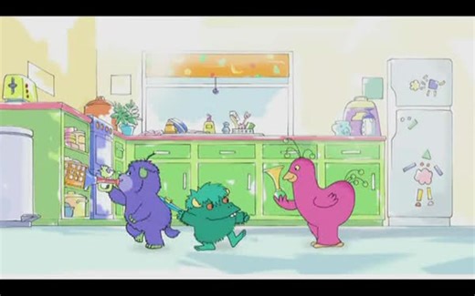 英语启蒙动画【Humf小毛怪】1-3季全48集动画视频 音频全套资源，英式英语