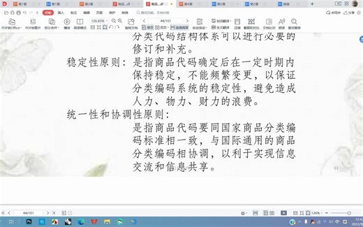 商品代码的编码原则