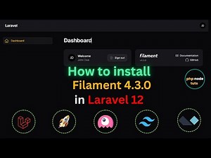 😎How to Install the Latest Filament 4.3.0 in Laravel 12 | Step-by-Step Tutorial (2025)