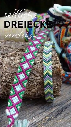Flipping Arrows and Diamonds – How Side Triangles Affect Friendship Bracelets #knotting
