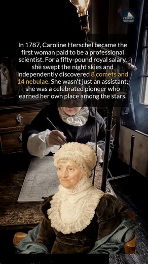 12K views · 266 reactions | In 1787, Caroline Herschel became the first woman paid to be a professional scientist. #history #discovery #historyfacts | Earthly Wonders | Facebook
