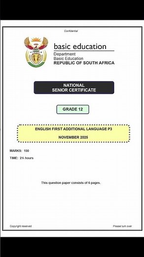English P3 Grade 12 Nov 2025 Mock Exam allpastpapers.com